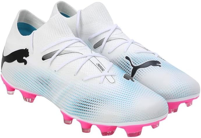 image:imagePUMA Womens Future 7 Match Firm GroundArtificial Ground Soccer Cleats BlueWhiteblackpoison Pink