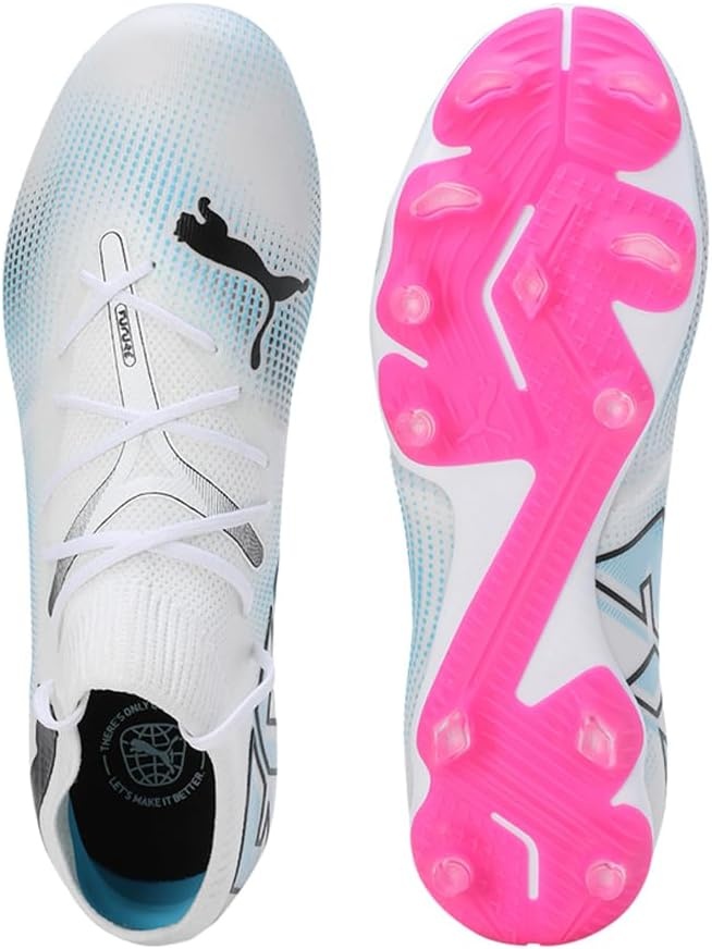 image:imagePUMA Womens Future 7 Match Firm GroundArtificial Ground Soccer Cleats BlueWhiteblackpoison Pink