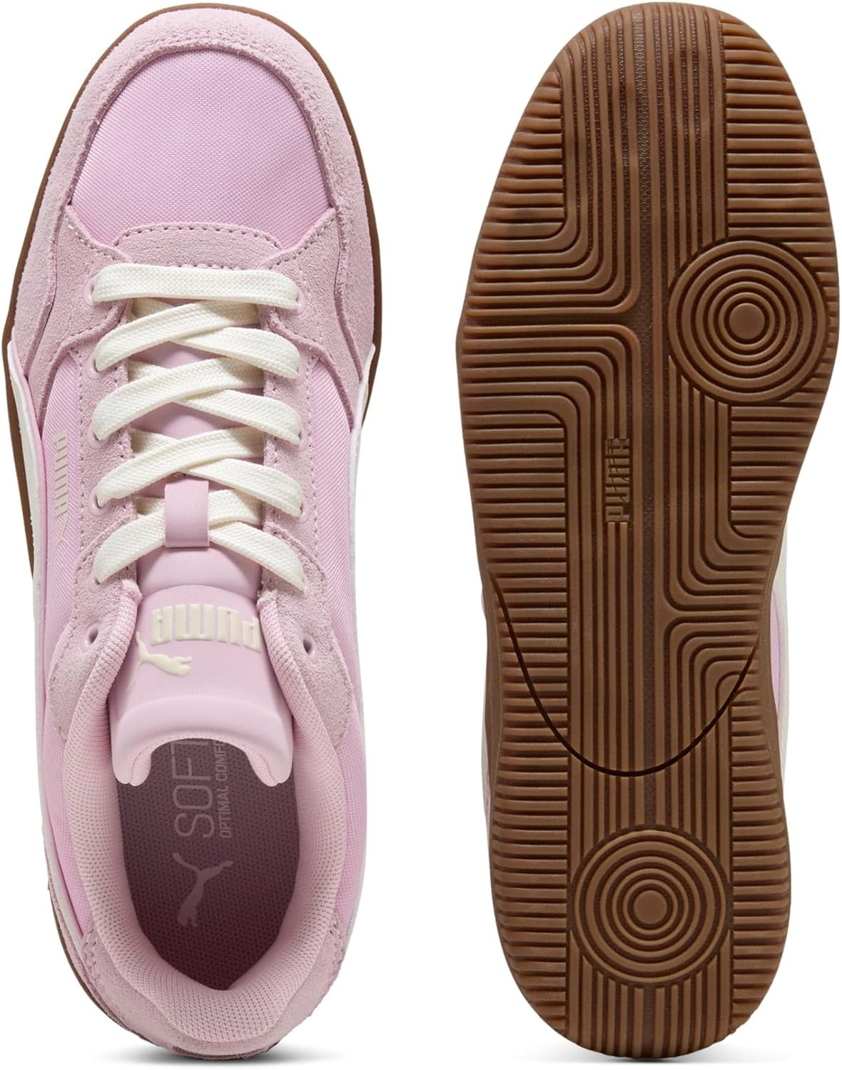 image:imagePUMA Womens KModa Mesh Lace Up Sneakers Shoes CasualPearl Pinkwarm Whitegum