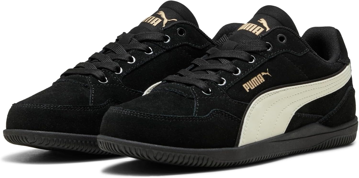 image:imagePUMA Womens KModa Mesh Lace Up Sneakers Shoes CasualPuma Blackwarm Whitepuma Gold