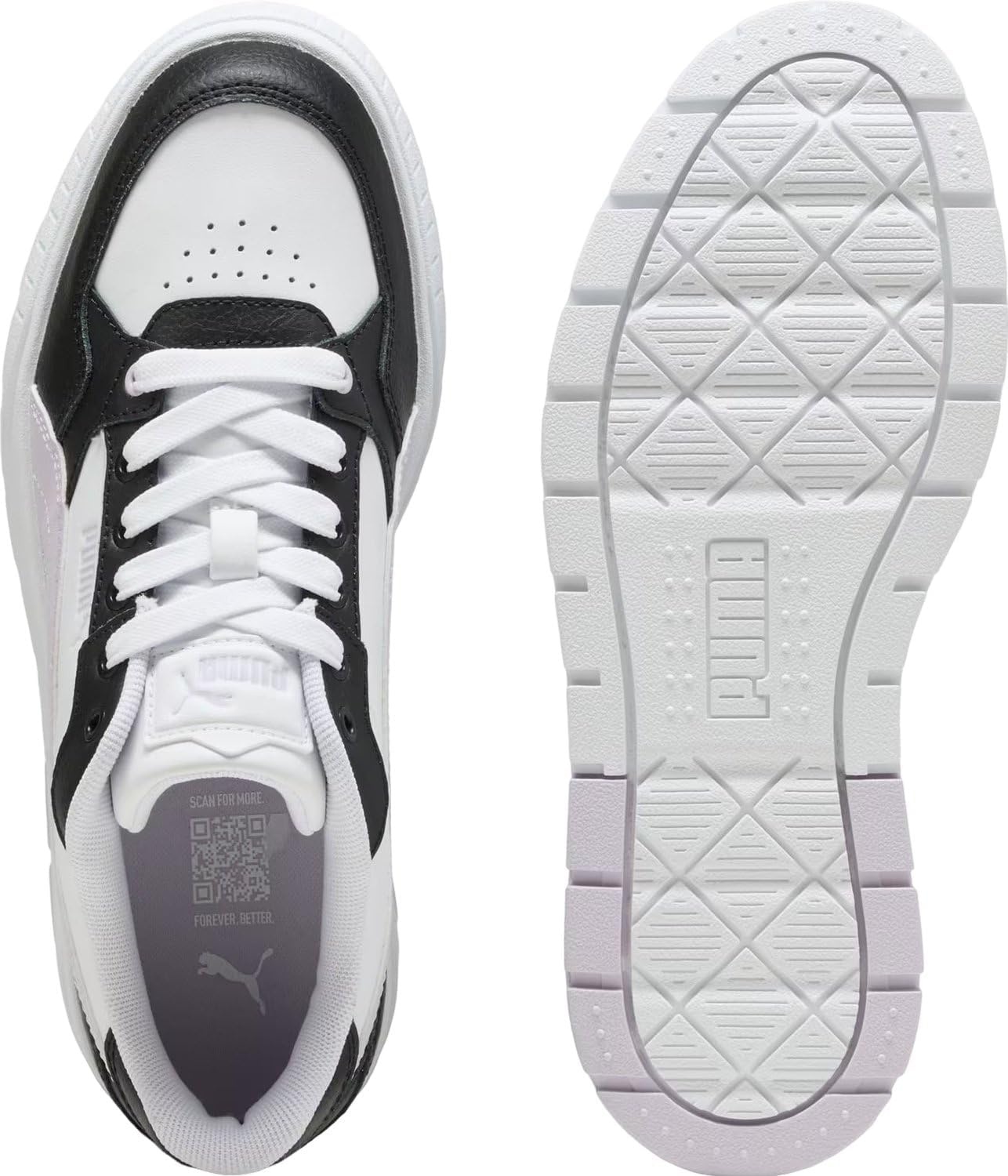 image:imagePUMA Womens Karmen II Idol SneakersPuma White Lilac Frost Puma Black