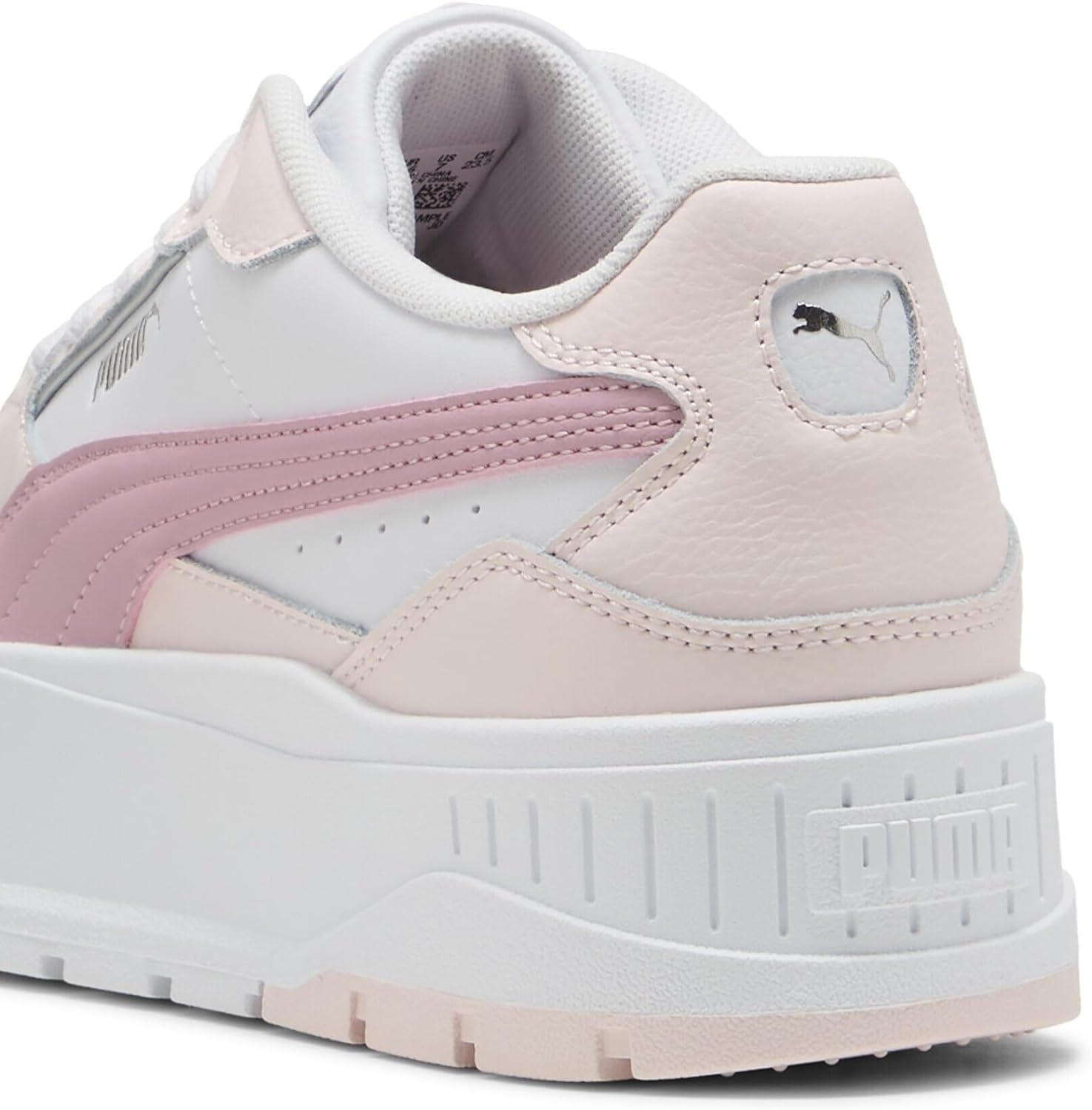 image:imagePUMA Womens Karmen II Idol SneakersPuma White Poised Pink Jasmine Flower