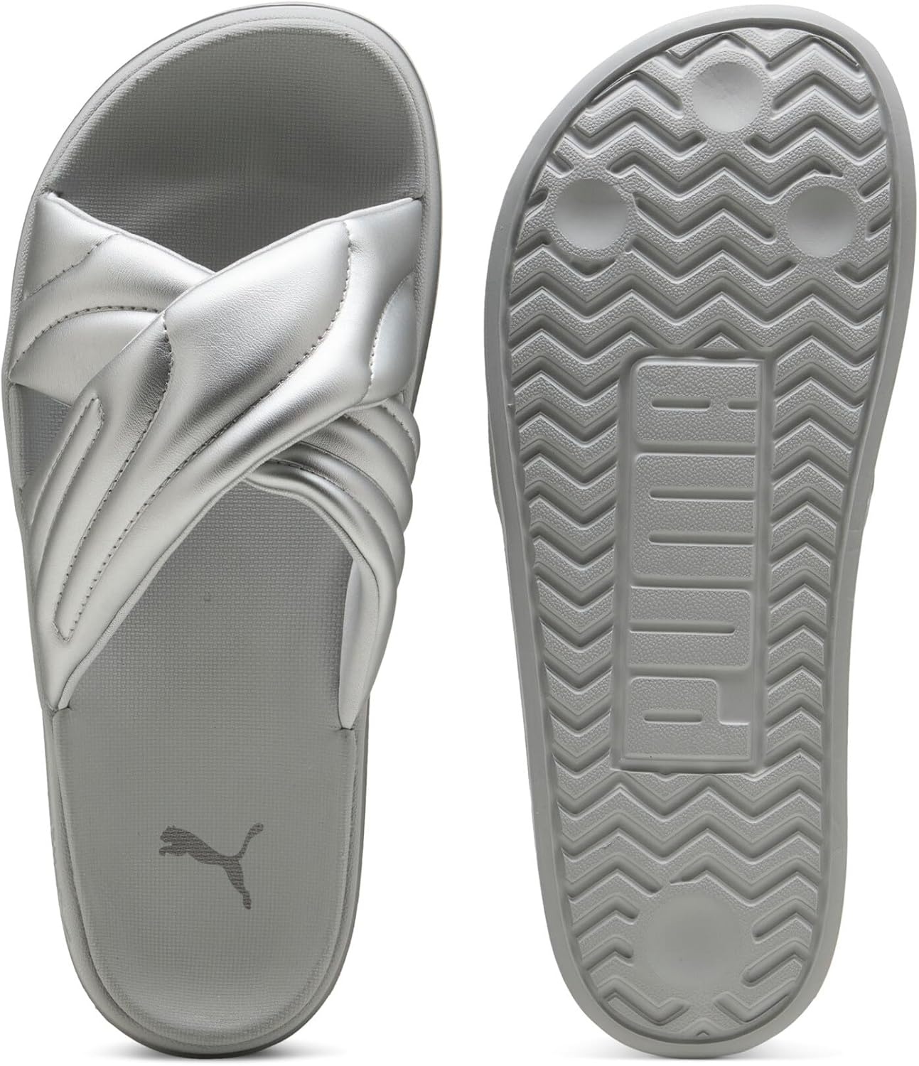 image:imagePUMA Womens Leadcat Platform Slide SandalPuma Aged Silvergray Echo