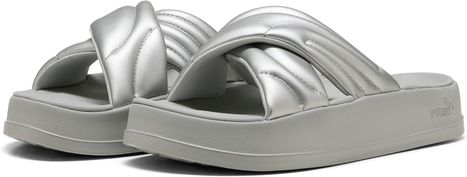 image:imagePUMA Womens Leadcat Platform Slide SandalPuma Aged Silvergray Echo