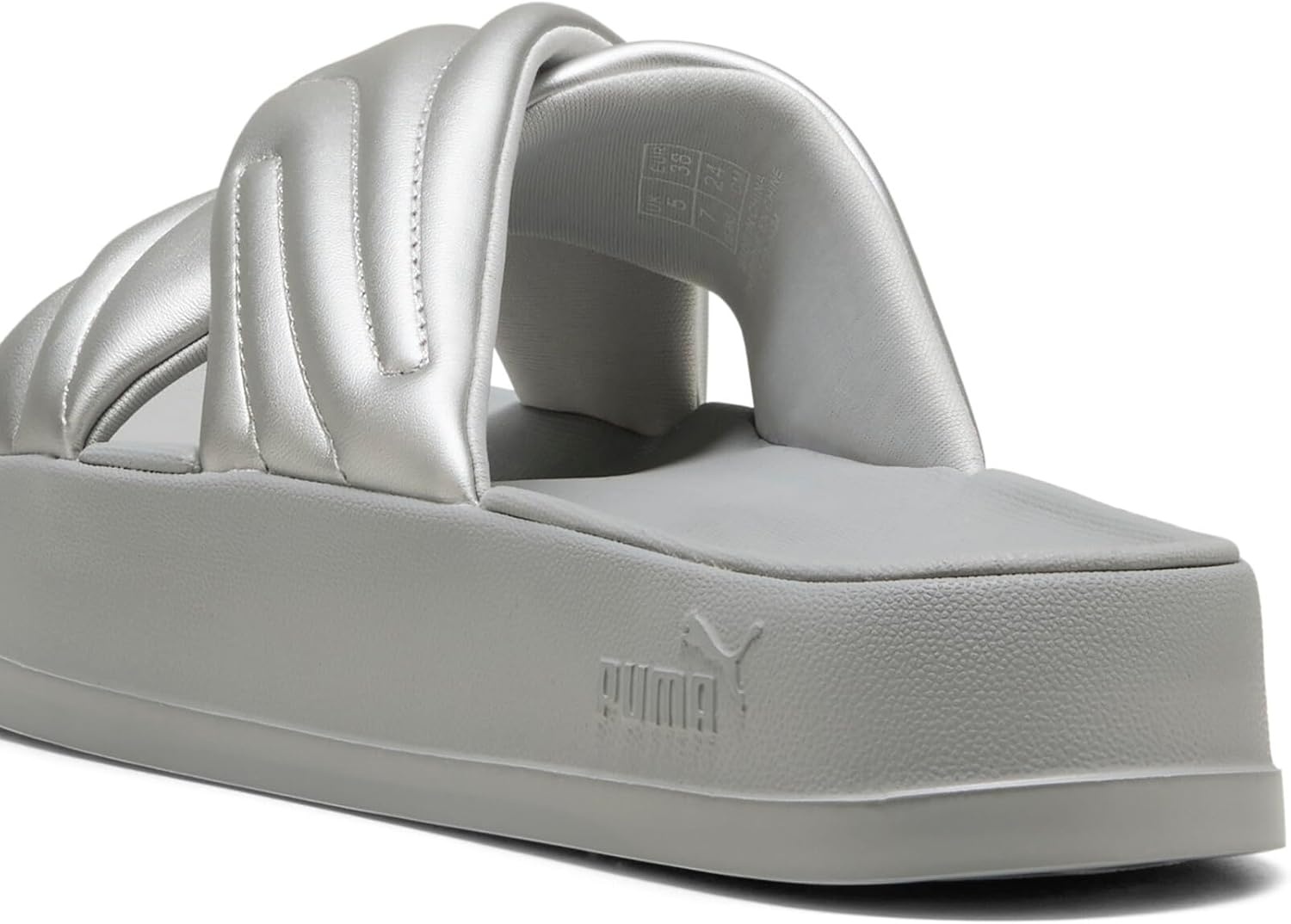 image:imagePUMA Womens Leadcat Platform Slide SandalPuma Aged Silvergray Echo