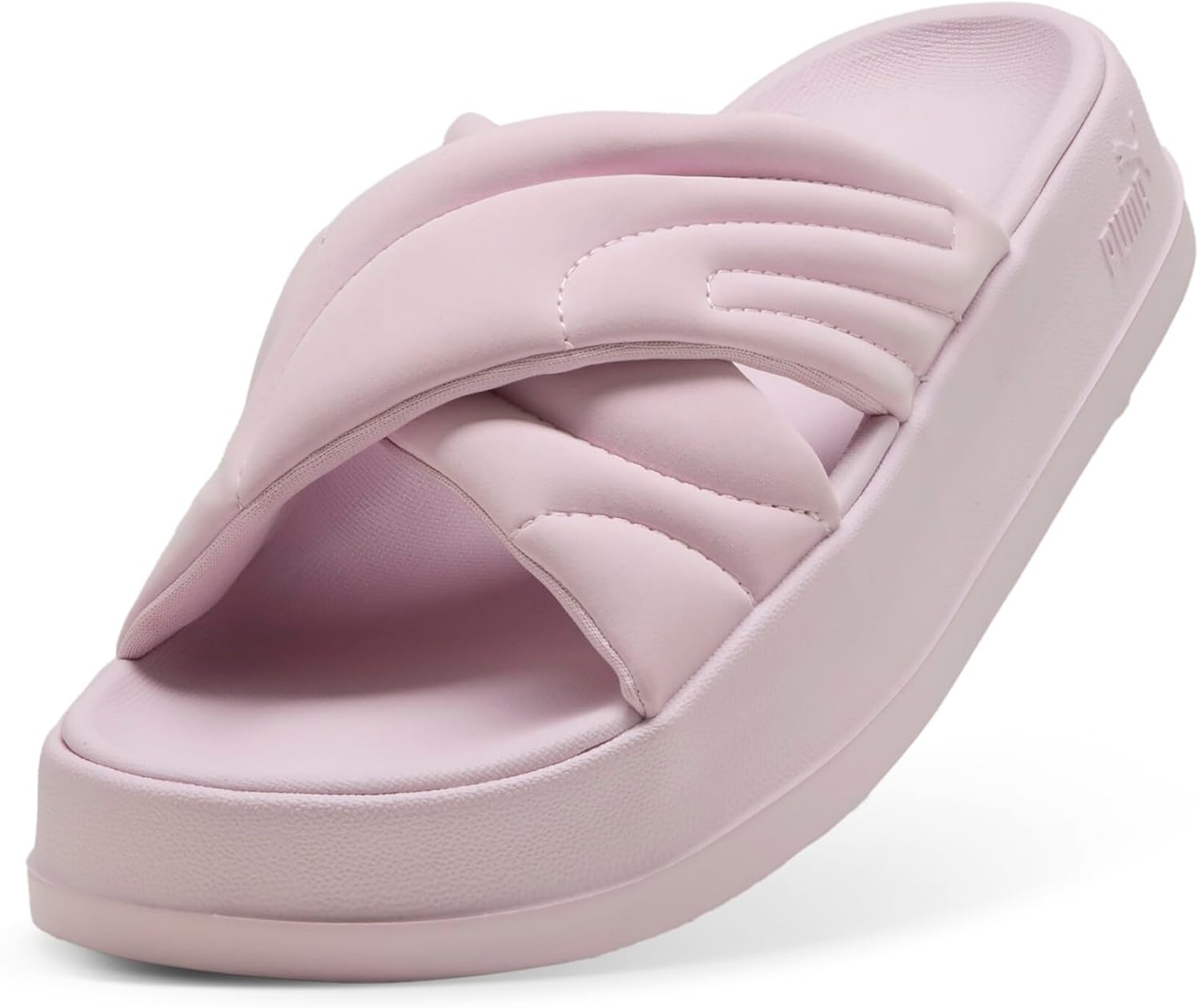 image:imagePUMA Womens Leadcat Platform Slide SandalsRose Mauvewhite