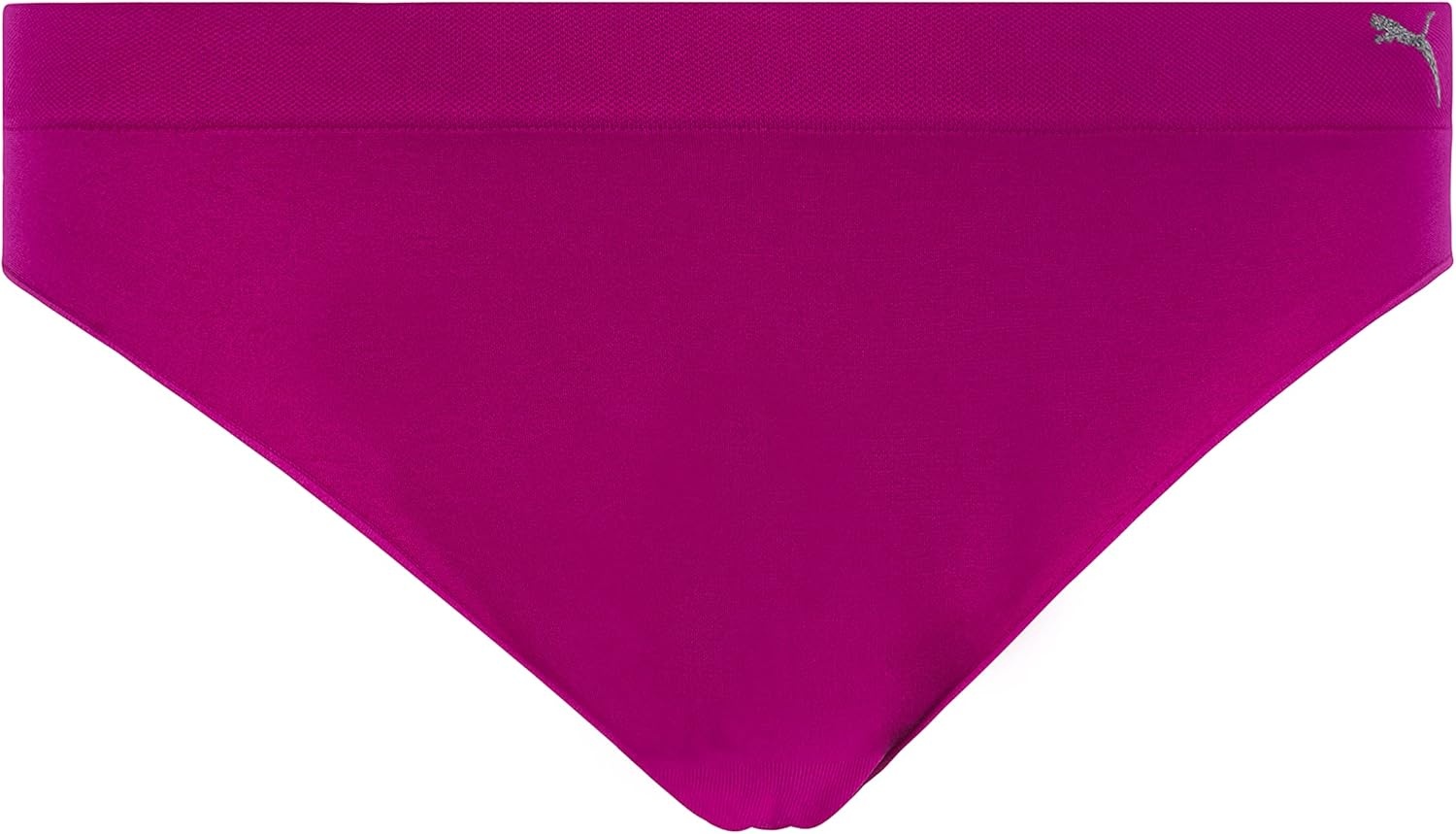image:imagePUMA Womens Plus Size 3 Pack Seamless Bikini UnderwearElektro PeachFuchsia