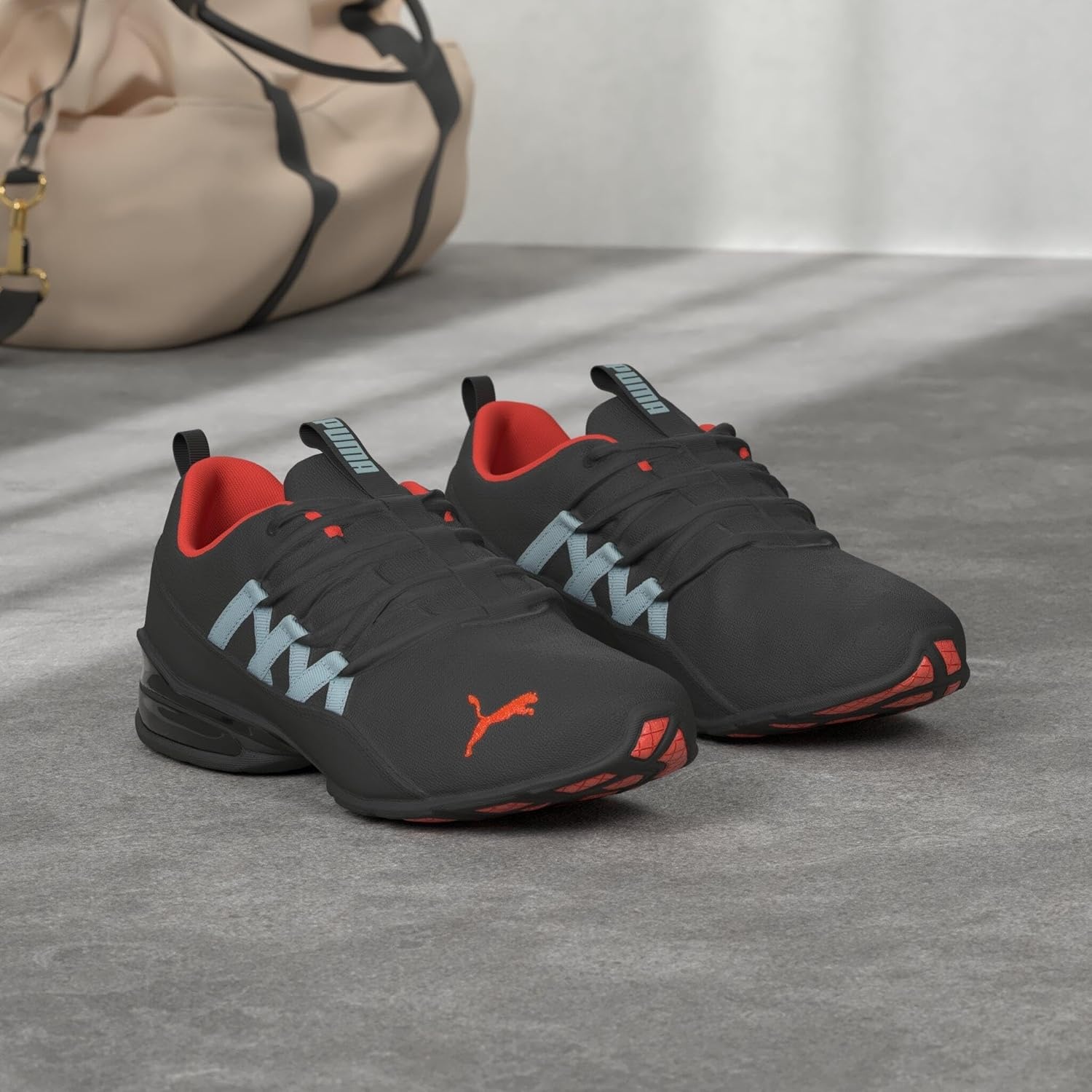 image:imagePUMA Womens Riaze Prowl Cross TrainerPuma Blackignite Pinkaquamarine