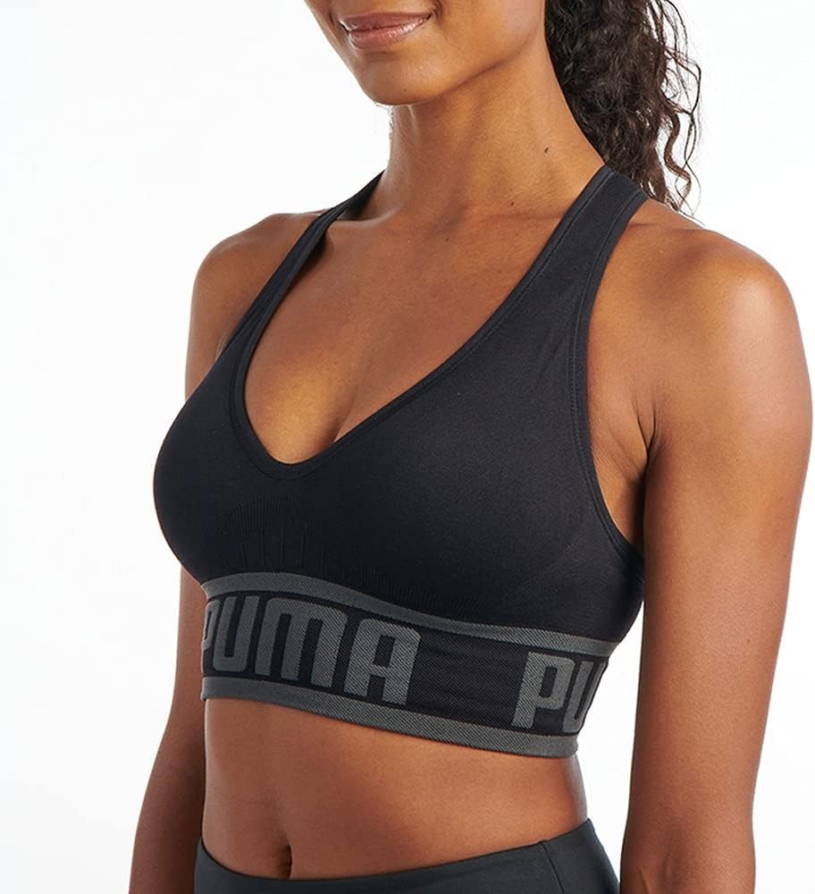 image:imagePUMA Womens Seamless Padded Sports BraBlack