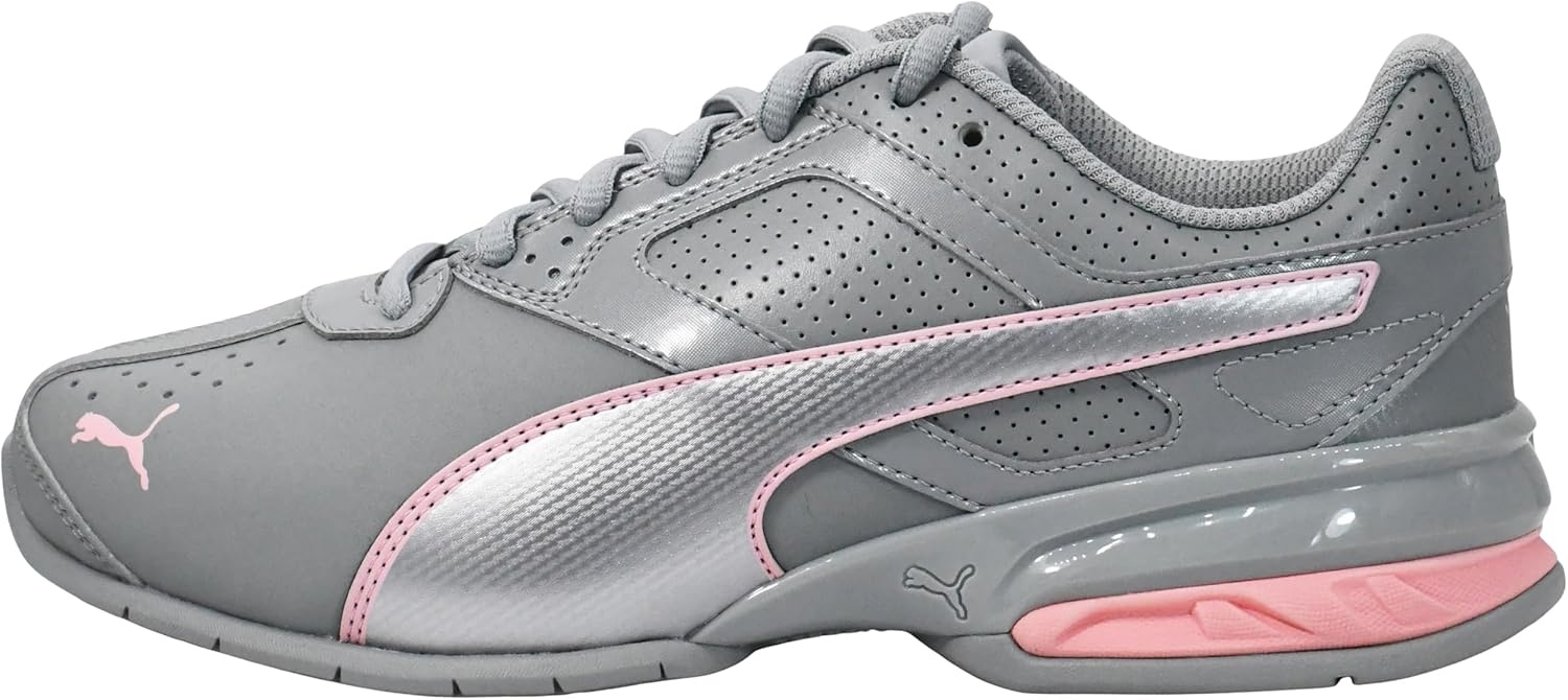 image:imagePUMA Womens Tazon 6 SneakerCool Mid Graypeach Smoothiepuma Silver
