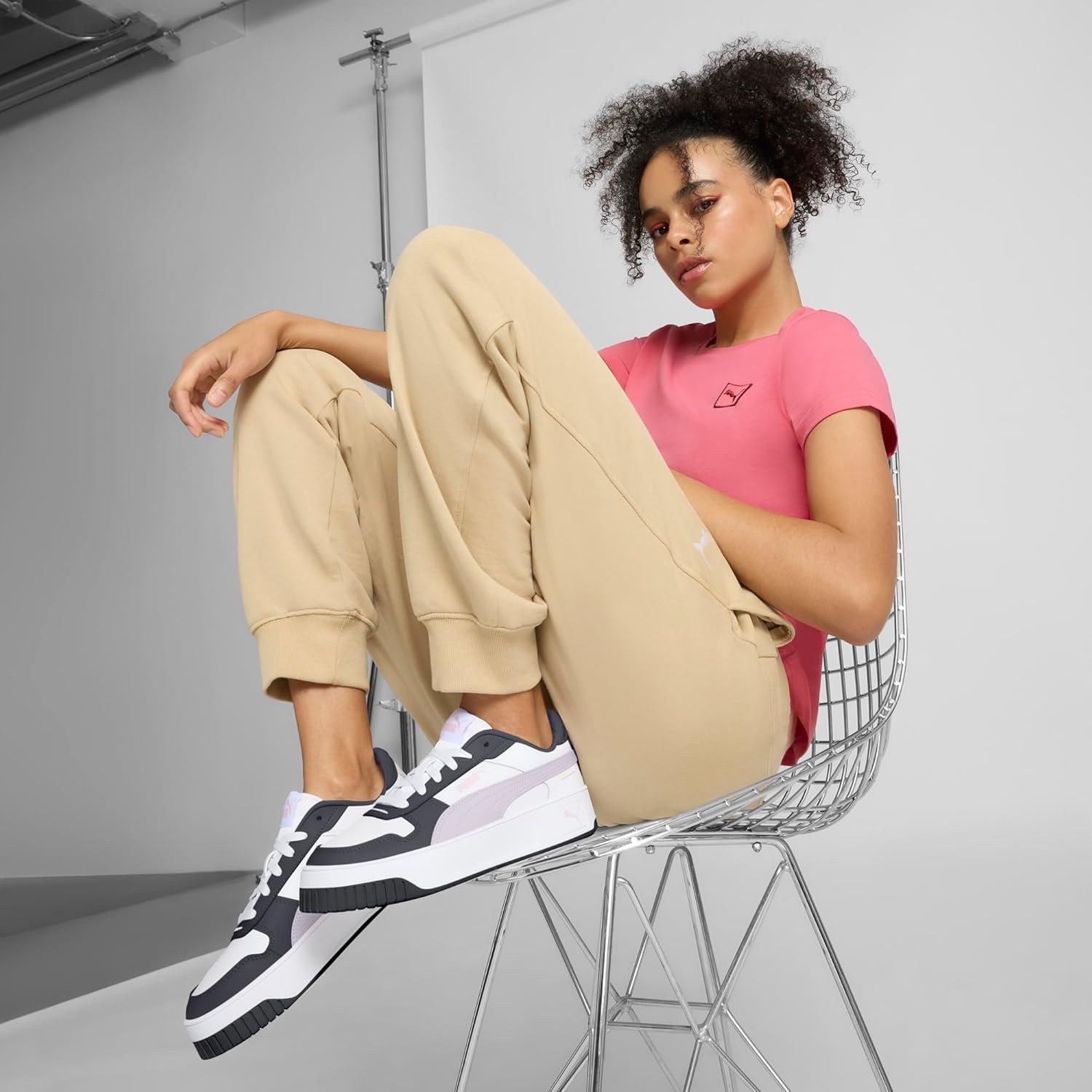 image:imagePUMA Womens Tazon 6 SneakerPuma White Lilac Frost Galactic Gray