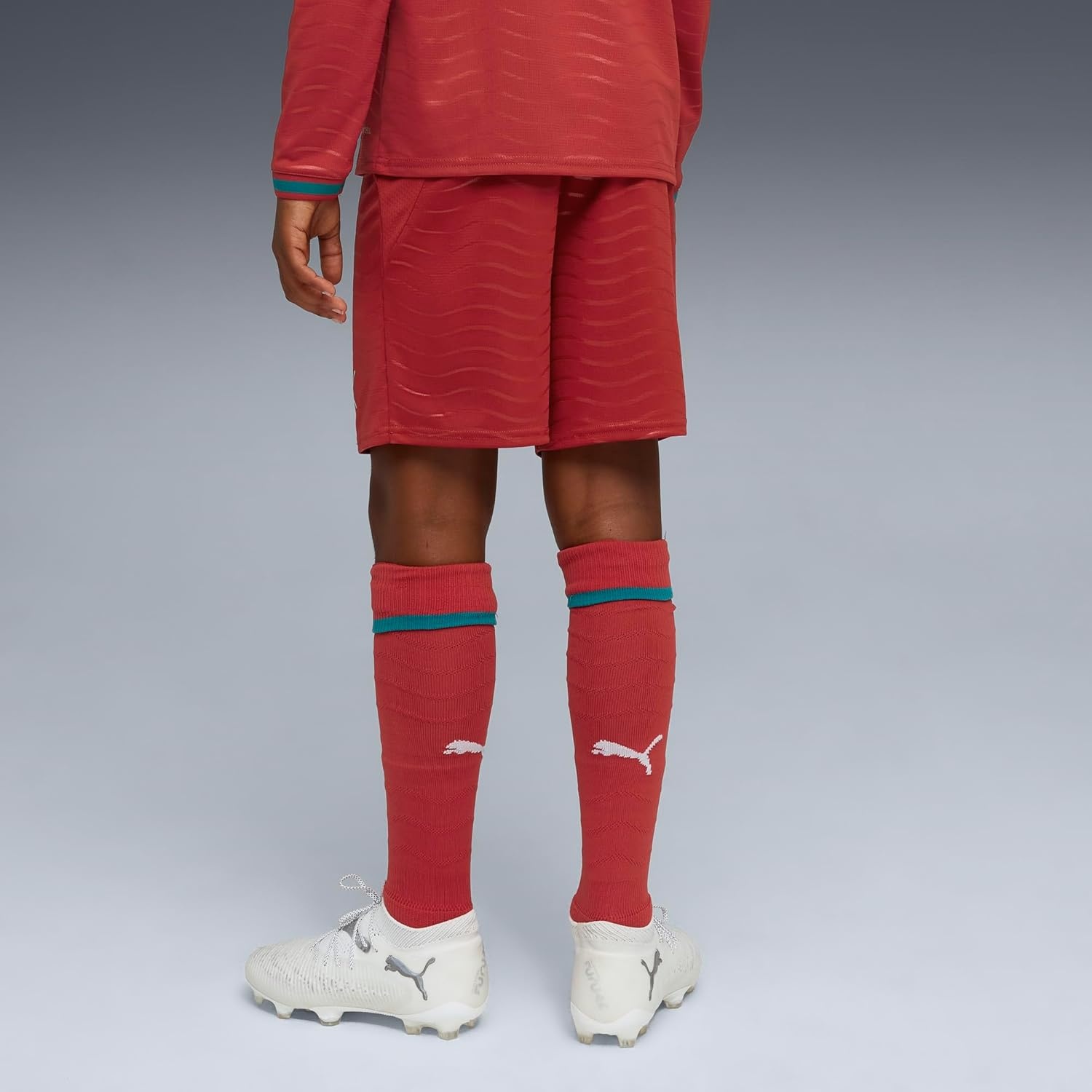 image:imagePuma Junior FA Portugal Shorts ReplicaClub Redgreen Lagoon
