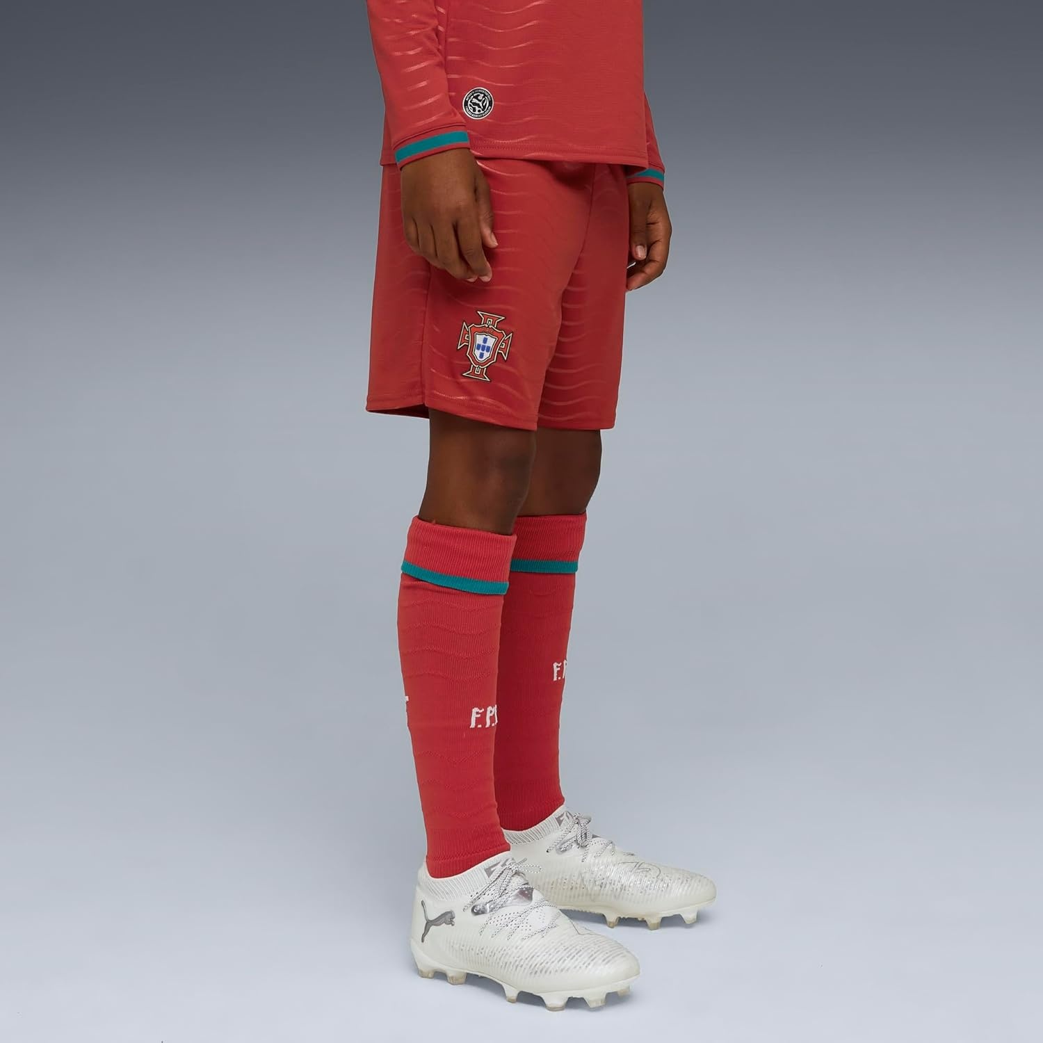 image:imagePuma Junior FA Portugal Shorts ReplicaClub Redgreen Lagoon