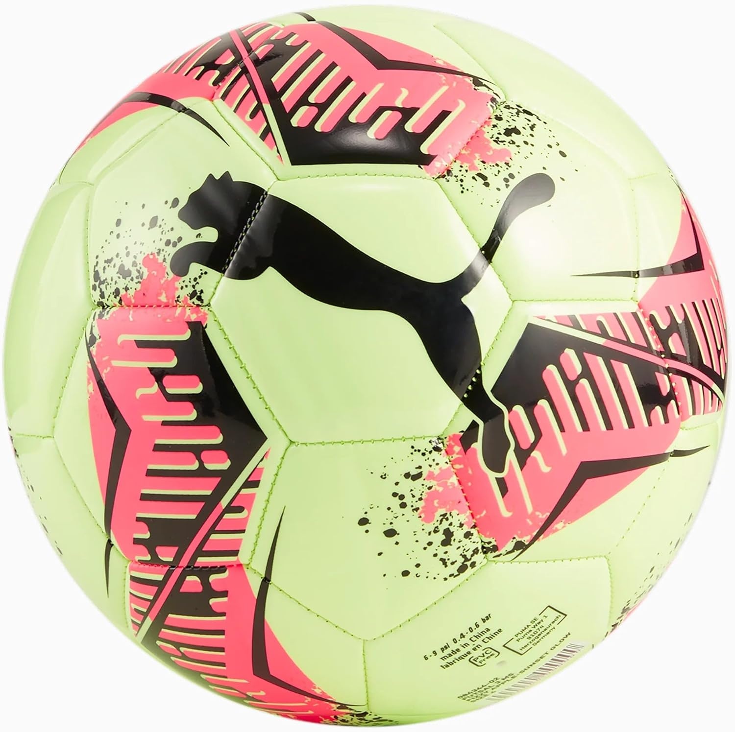 image:imagePuma Machine Stitched Futsal Soccer BallFizzy AppleSunset Glow AW24