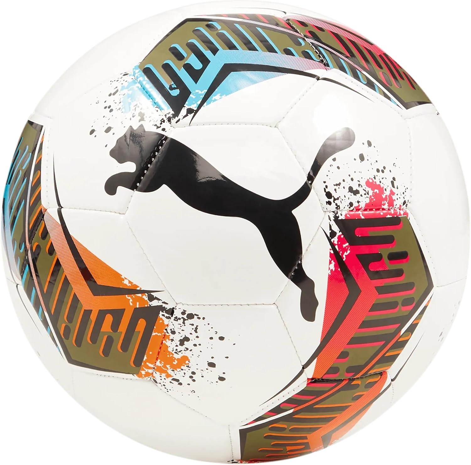 image:imagePuma Machine Stitched Futsal Soccer BallPUMA WhiteGarnet RoseDusty Aqua AW24