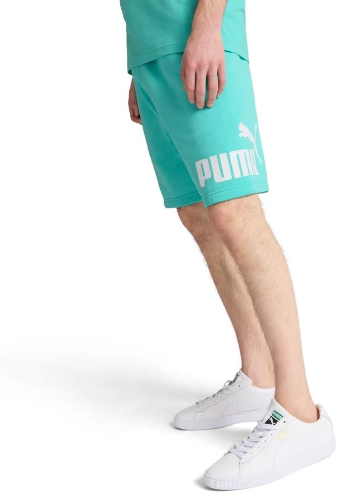 image:imagePuma Mens Big Logo Fleece 10 Shorts Available in Big amp TallAquatic Ss25