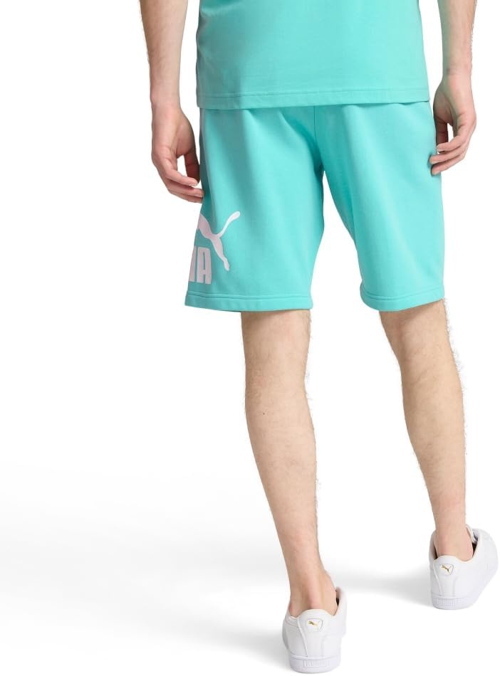 image:imagePuma Mens Big Logo Fleece 10 Shorts Available in Big amp TallAquatic Ss25