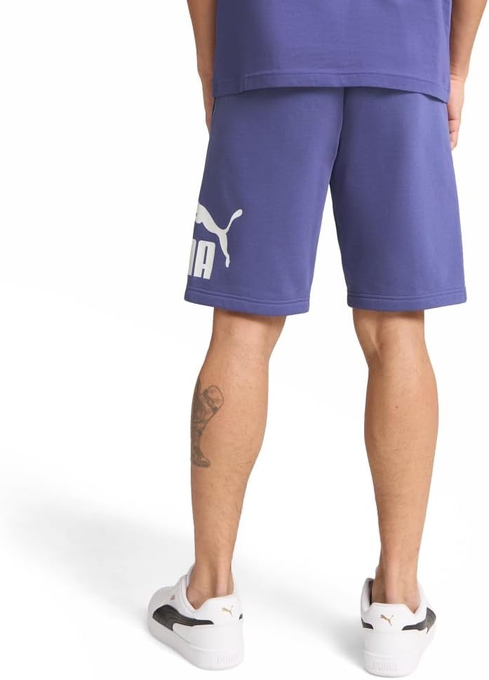 image:imagePuma Mens Big Logo Fleece 10 Shorts Available in Big amp TallBlue Crystal Ss25