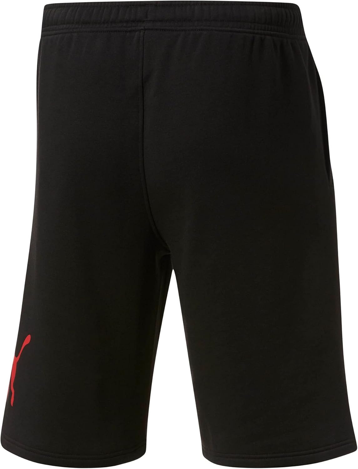 image:imagePuma Mens Big Logo Fleece 10 Shorts Available in Big amp TallCotton BlackHigh Risk Red