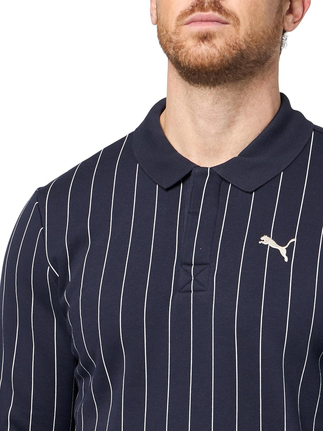 image:imagePuma Mens Class Long Sleeve Fleece PoloNew Navy Ah25