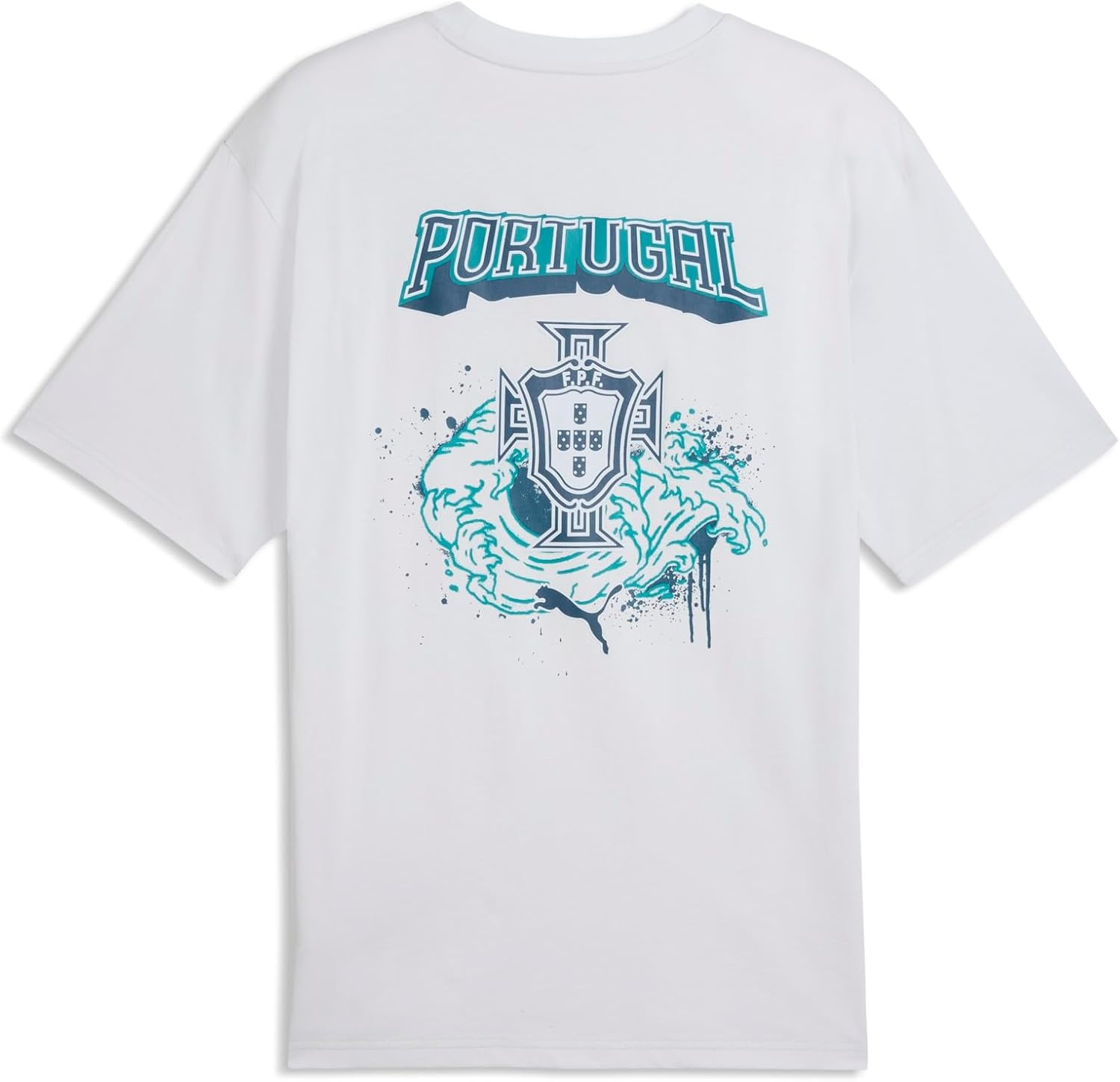 image:imagePuma Mens FA Portugal Relaxed TShirtSilver Mistocean Tropic