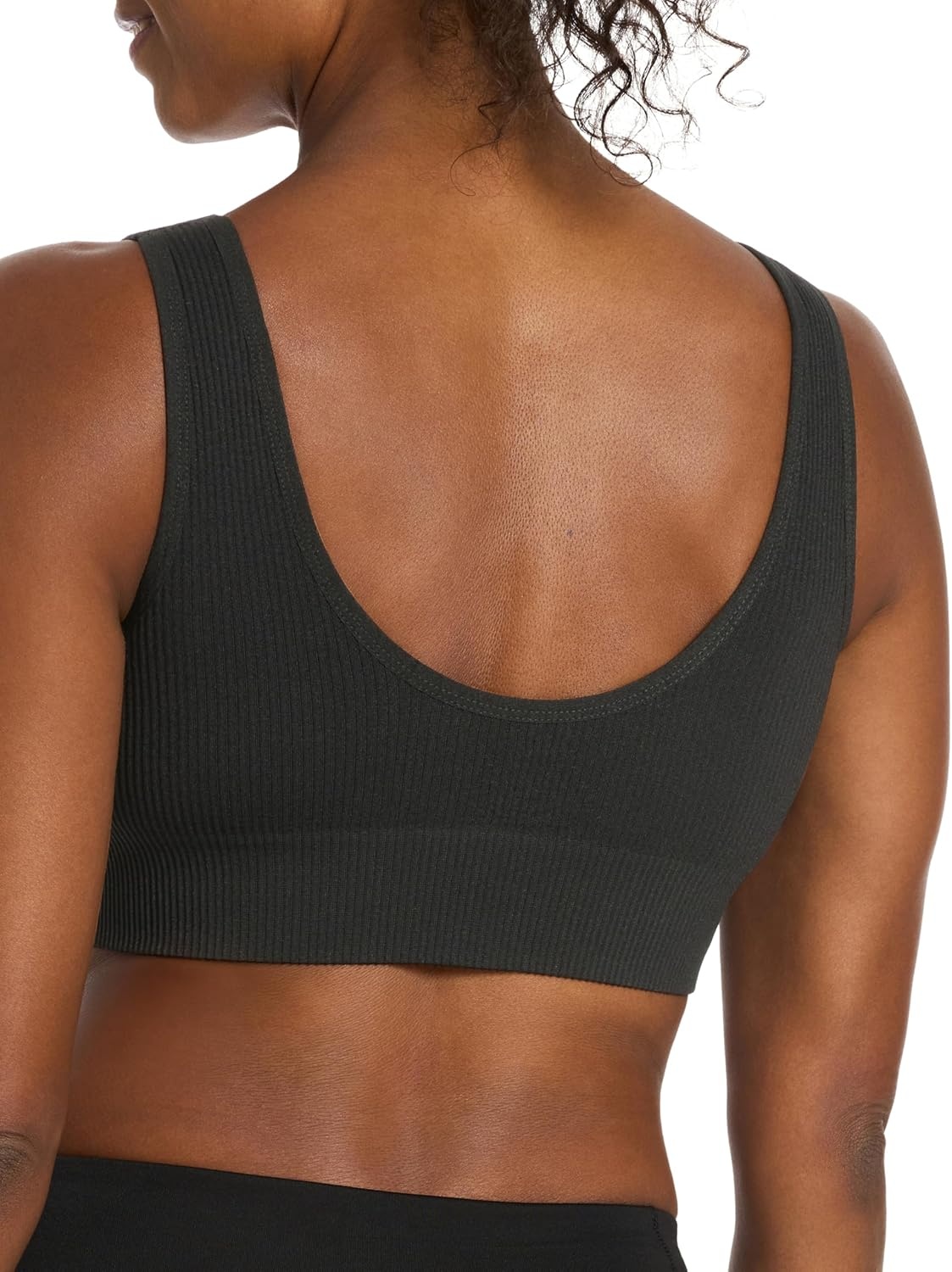 image:imagePuma Womens 2 Pack Seamless Sports BraBlackHeather Grey Rib