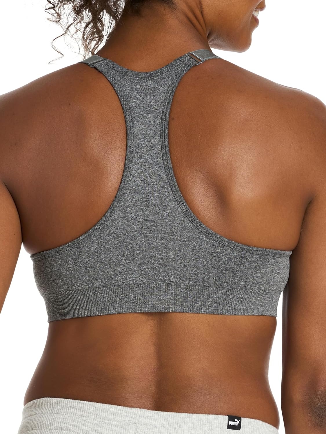 image:imagePuma Womens 2 Pack Seamless Sports BraMagic RoseHeather Grey