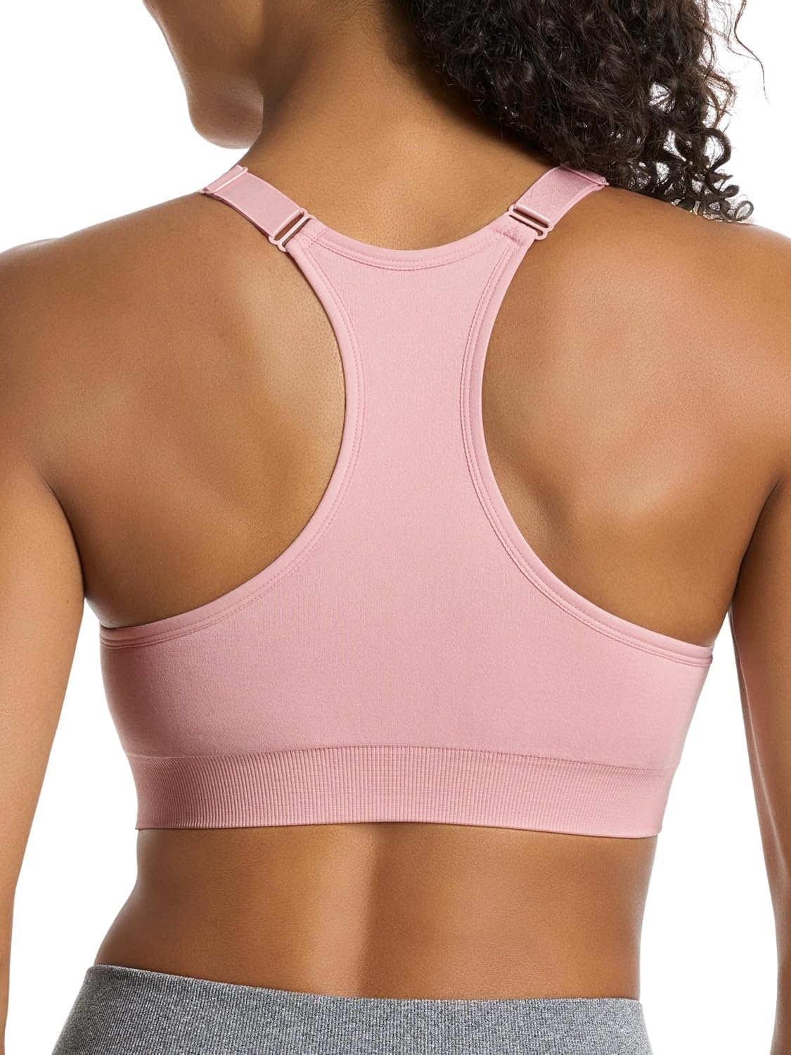 image:imagePuma Womens 2 Pack Seamless Sports BraSilver PinkHeather Grey
