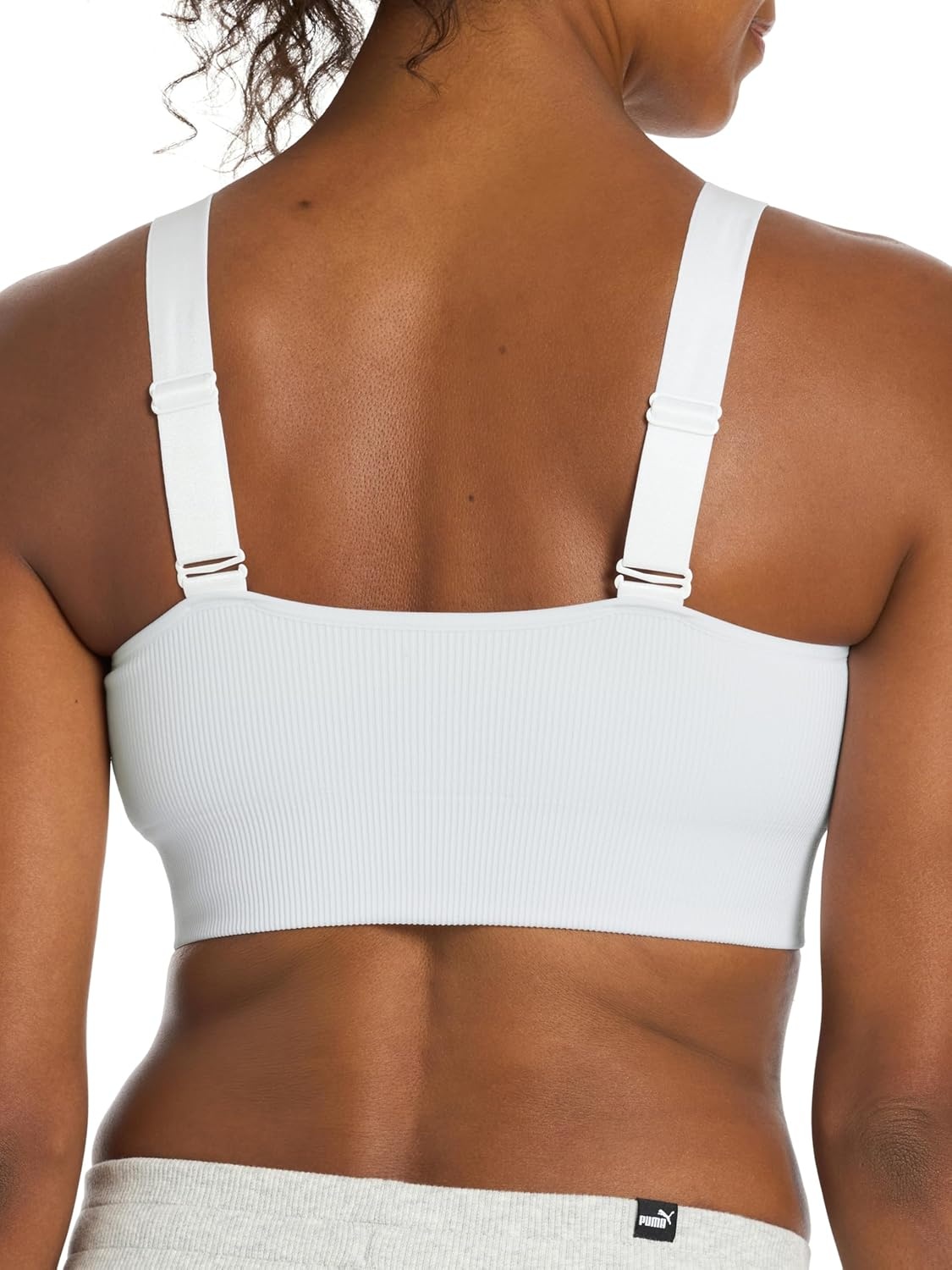 image:imagePuma Womens 2 Pack Seamless Sports BraSun StruckWhite