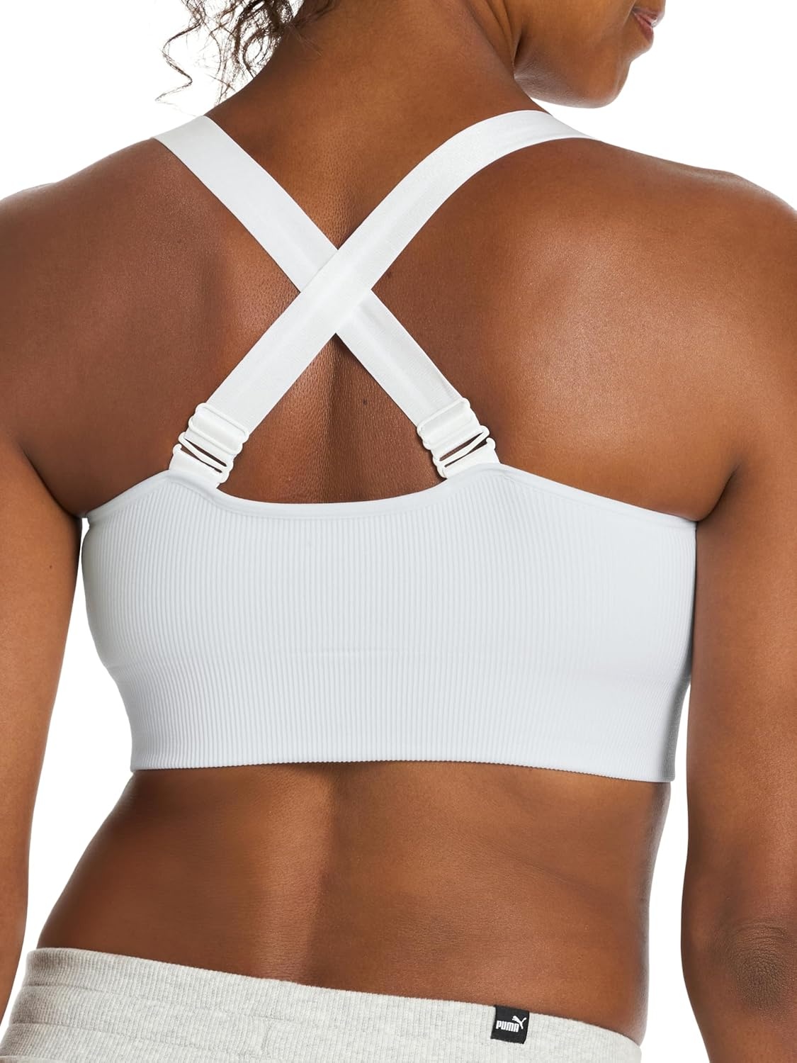 image:imagePuma Womens 2 Pack Seamless Sports BraSun StruckWhite