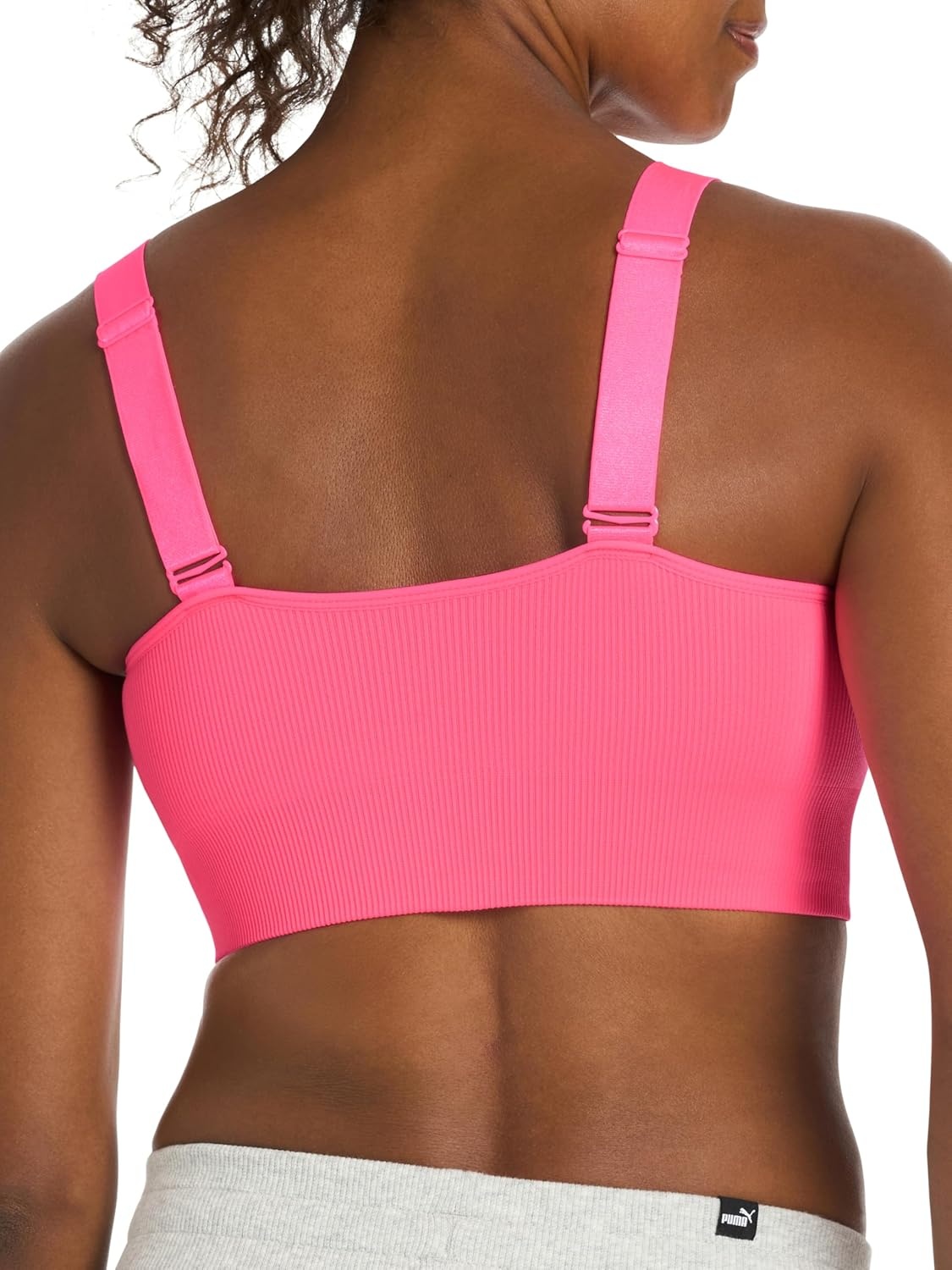 image:imagePuma Womens 2 Pack Seamless Sports BraSun StruckWhite