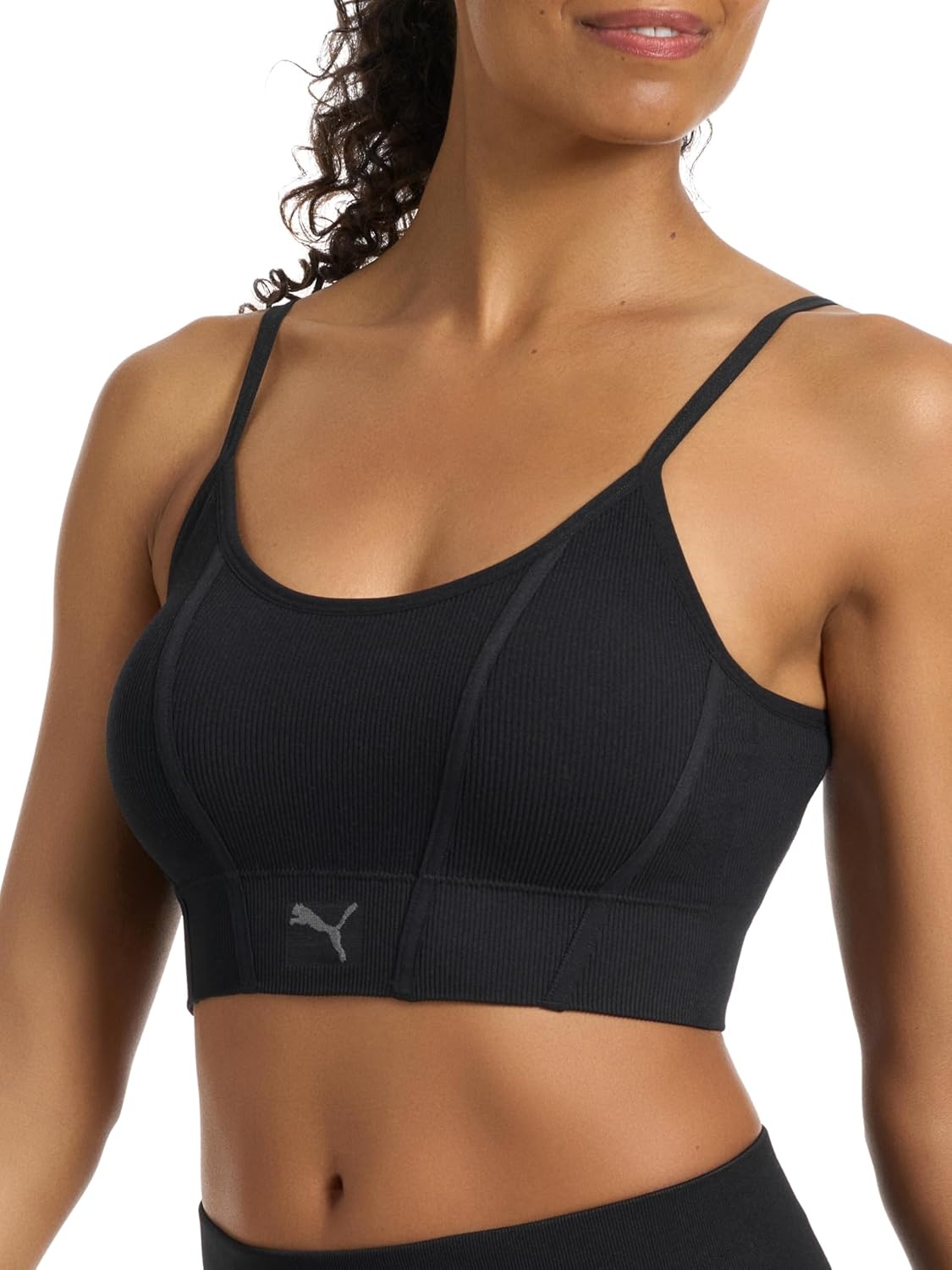 image:imagePuma Womens 2 Pack Seamless Sports BraWhiteBlack