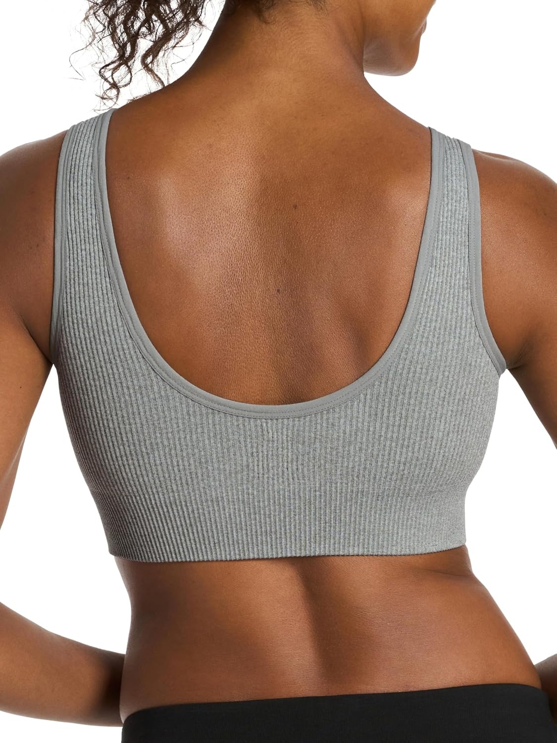 image:imagePuma Womens 2 Pack Seamless Sports BraWhiteLight Heather Grey