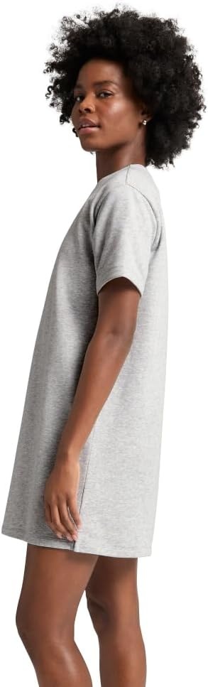 image:imagePuma Womens Essentials Short Sleeve DressLight Gray Heather Ss25