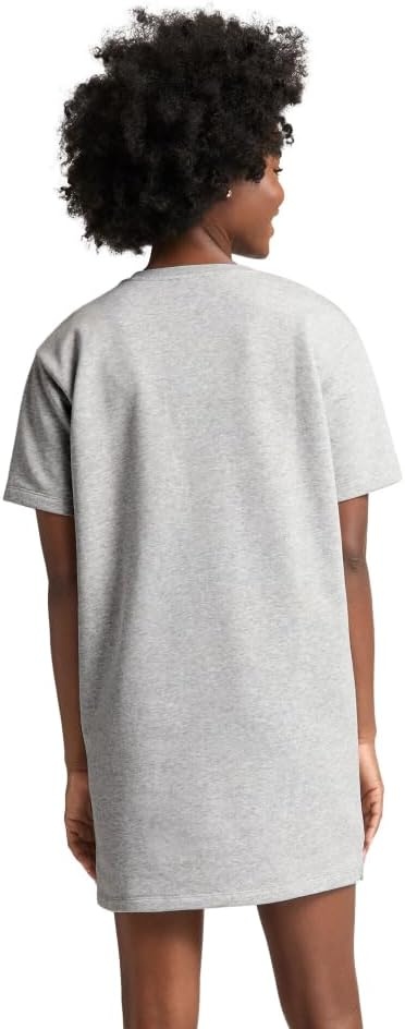 image:imagePuma Womens Essentials Short Sleeve DressLight Gray Heather Ss25