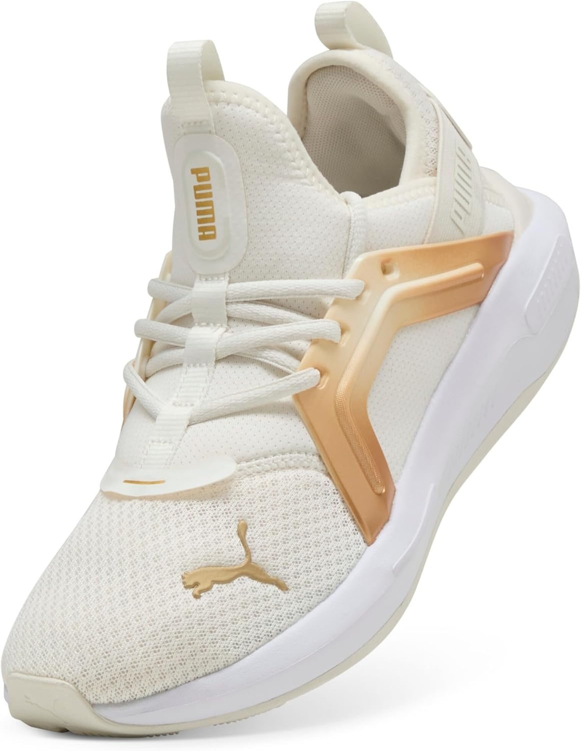 image:imagePuma Womens Softride Enzo 5 Cross Training ShoesWarm Whitegoldblack