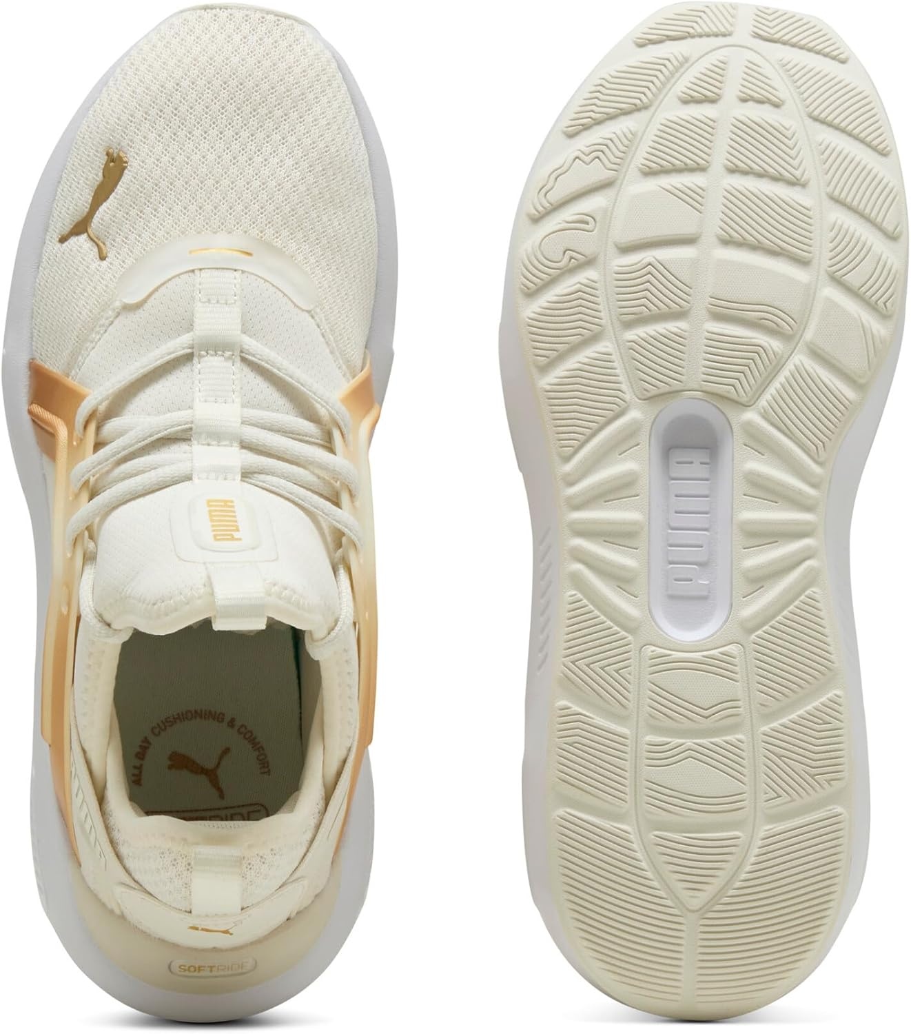 image:imagePuma Womens Softride Enzo 5 Cross Training ShoesWarm Whitegoldblack