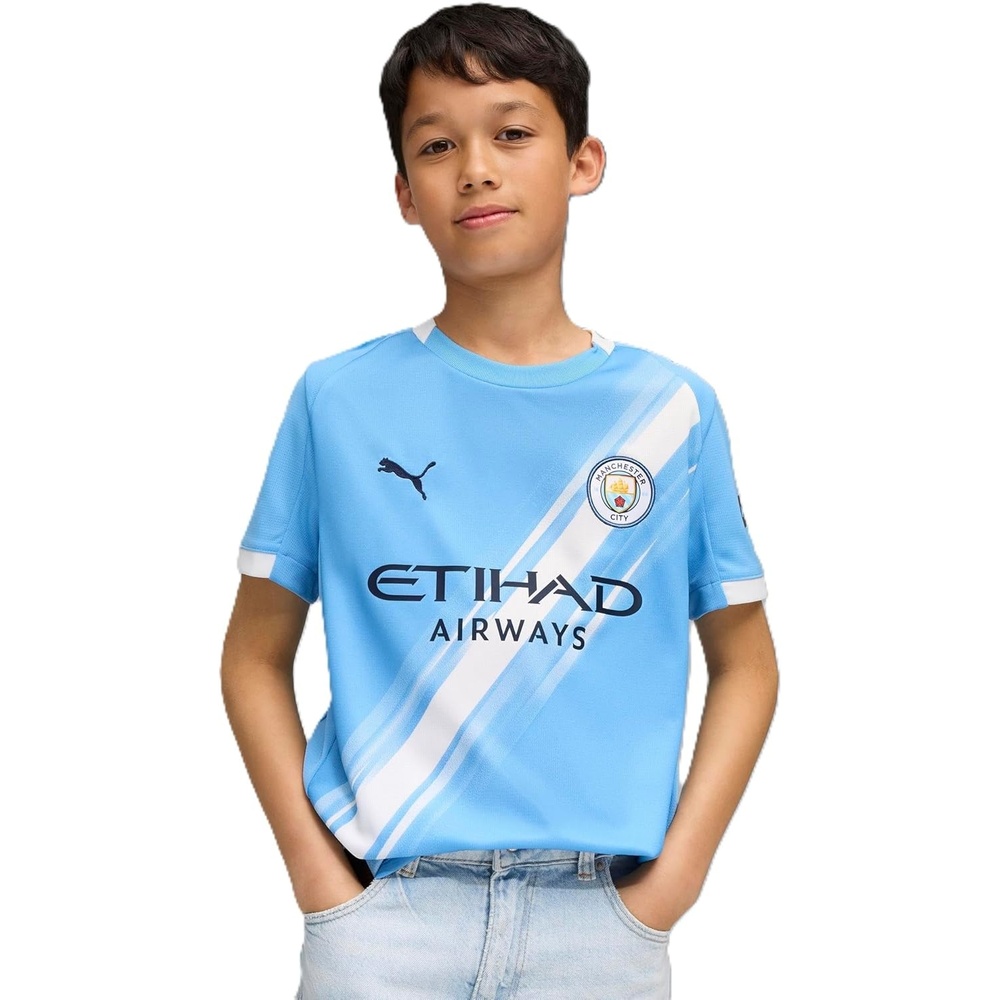 image:imageManchester City FC Kids 202526 Home Soccer Jersey