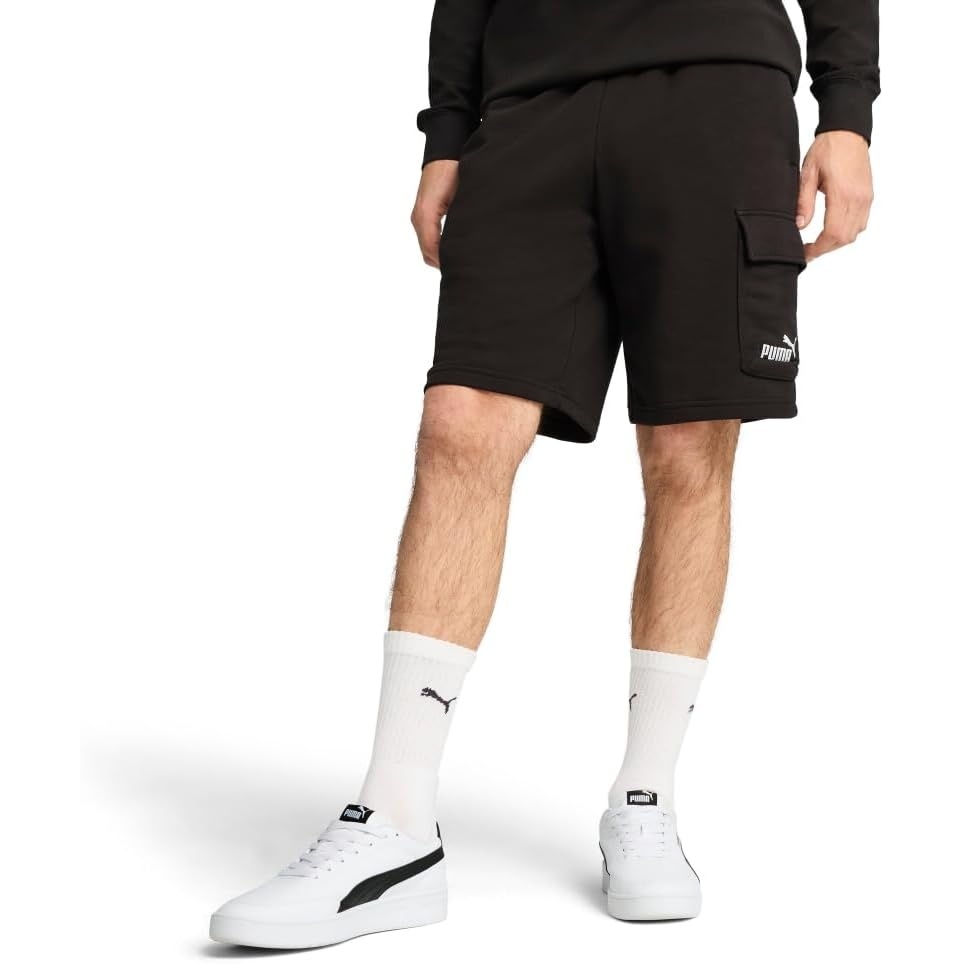 image:imagePUMA Essentials Logo Cargo ShortsPuma Black Ss25