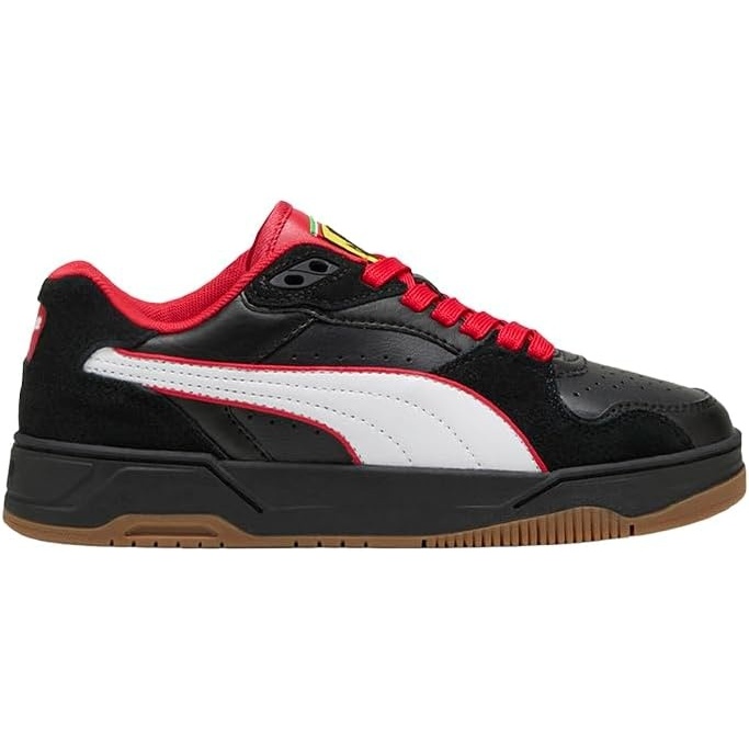 image:imagePUMA Kids Boys Rebound Break Low Scuderia Ferrari Lace Up Sneakers Shoes Casual BlackBlackwhite Ah25