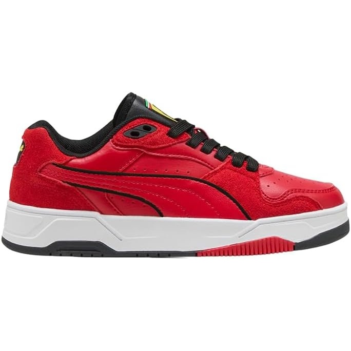 image:imagePUMA Kids Boys Rebound Break Low Scuderia Ferrari Lace Up Sneakers Shoes Casual BlackRed