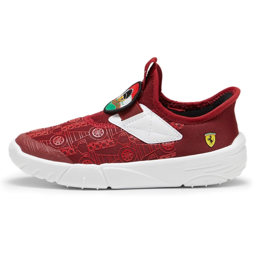 image:imagePUMA Kids Boys Scuderia Ferrari Bao Kart Motorsport Slip On Sneakers Shoes Casual  GreyIntense Redrosso Corsa