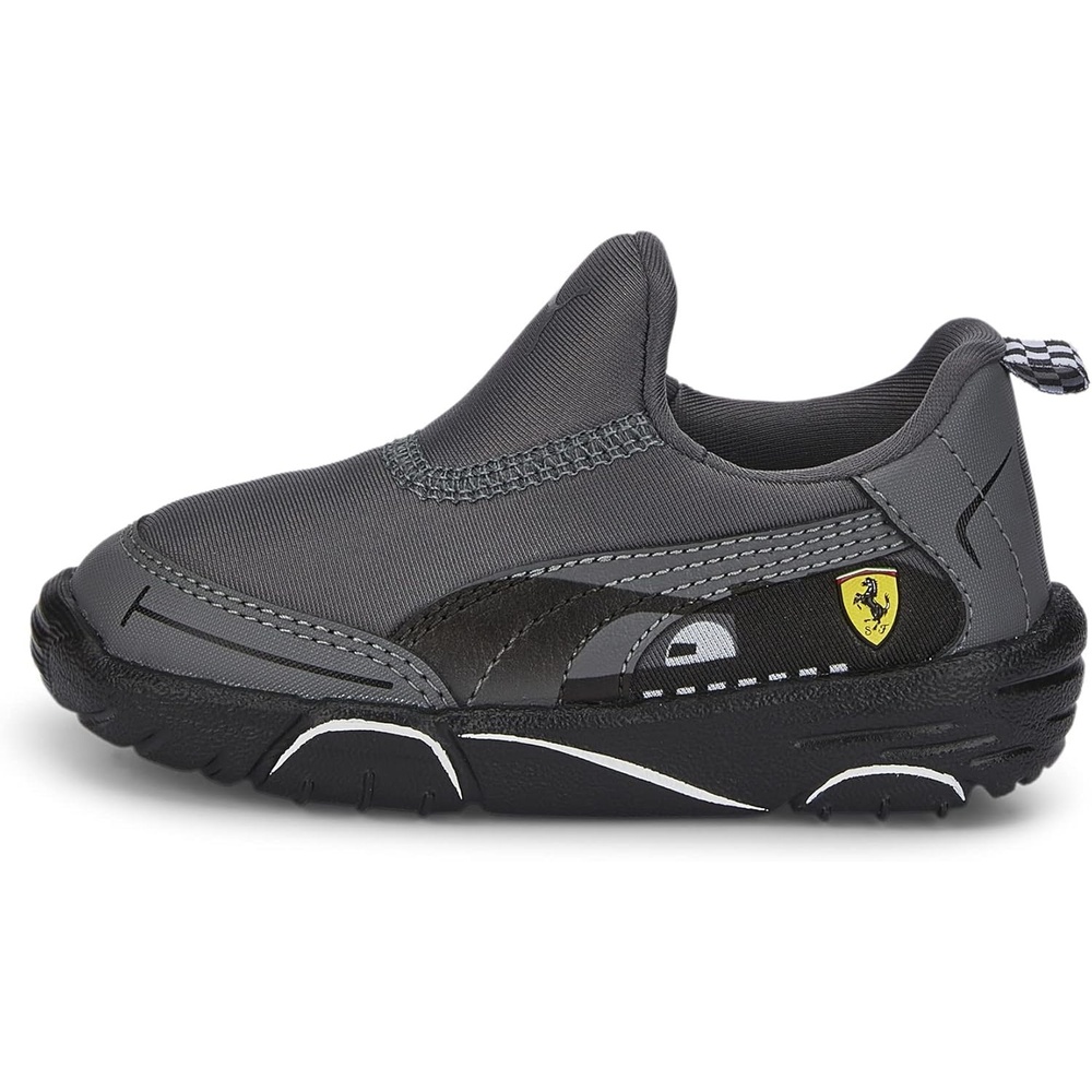 image:imagePUMA Kids Boys Scuderia Ferrari Bao Kart Motorsport Slip On Sneakers Shoes Casual GreySmoked Pearlpuma Black