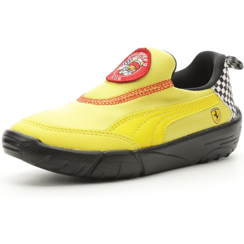 image:imagePUMA Kids Boys Scuderia Ferrari Bao Kart Motorsport Slip On Sneakers Shoes Casual GreySpectra Yellowpuma Black