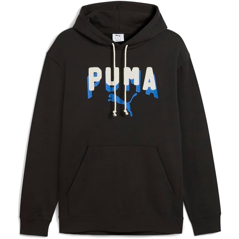 image:imagePUMA Mens Essentials Double Up Hoodie Athletic Outerwear Casual BlackBlack