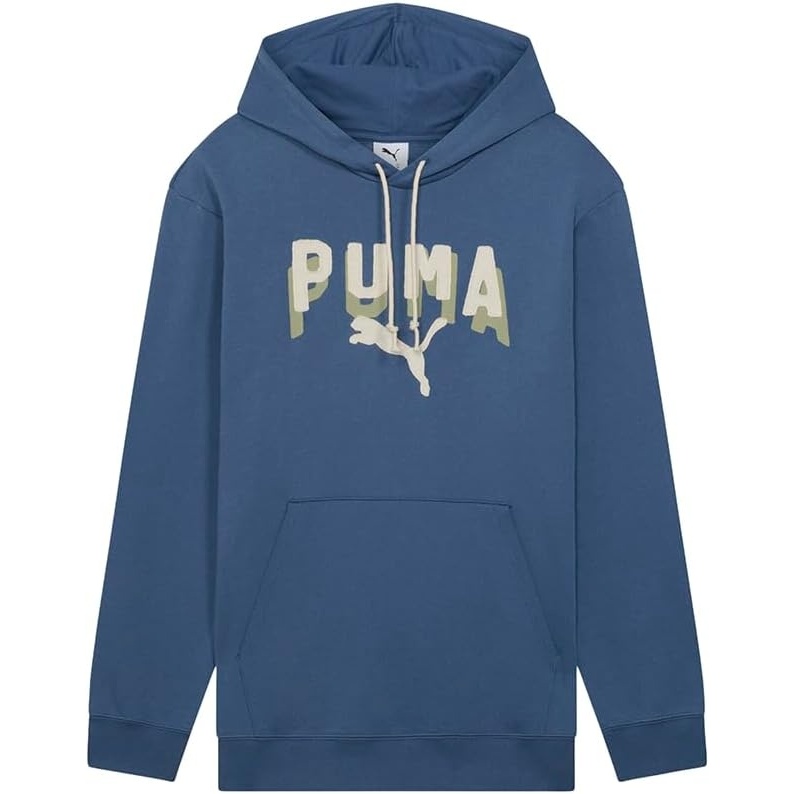 image:imagePUMA Mens Essentials Double Up Hoodie Athletic Outerwear Casual BlackDark Indigo Double Up Ah25