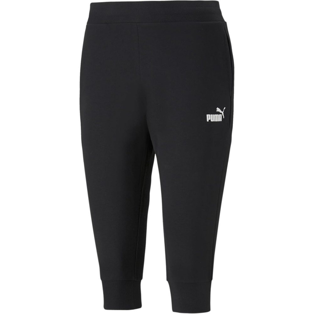 image:imagePUMA Mens Essentials Slim Fit Drawstring Sweatpants CasualCotton Black