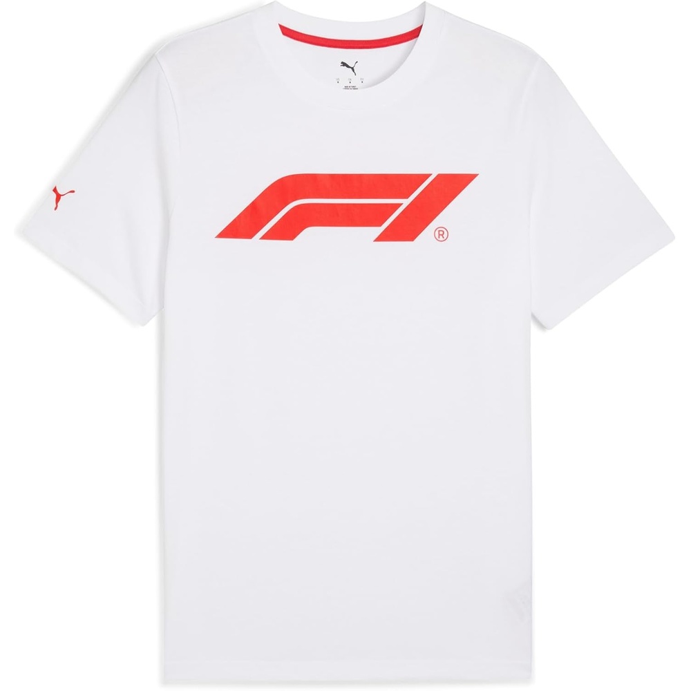 image:imagePUMA Mens F1 Essentials Logo 180G Crew Neck Short Sleeve Casual Tops CasualPuma White