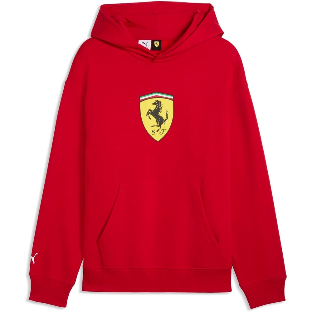 image:imagePUMA Mens Scuderia Ferrari Shield Hoodie Casual Outerwear Casual BlackRosso Corsa