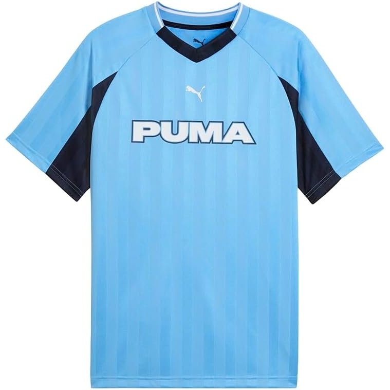 image:imagePUMA Mens Sport VNeck Short Sleeve Jersey Casual Blue